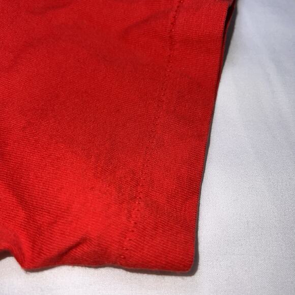 Disney Goofy T-shirt Adult Size OSFA Red Embroidered Cut Hem Single Stitch VTG - Picture 15 of 15